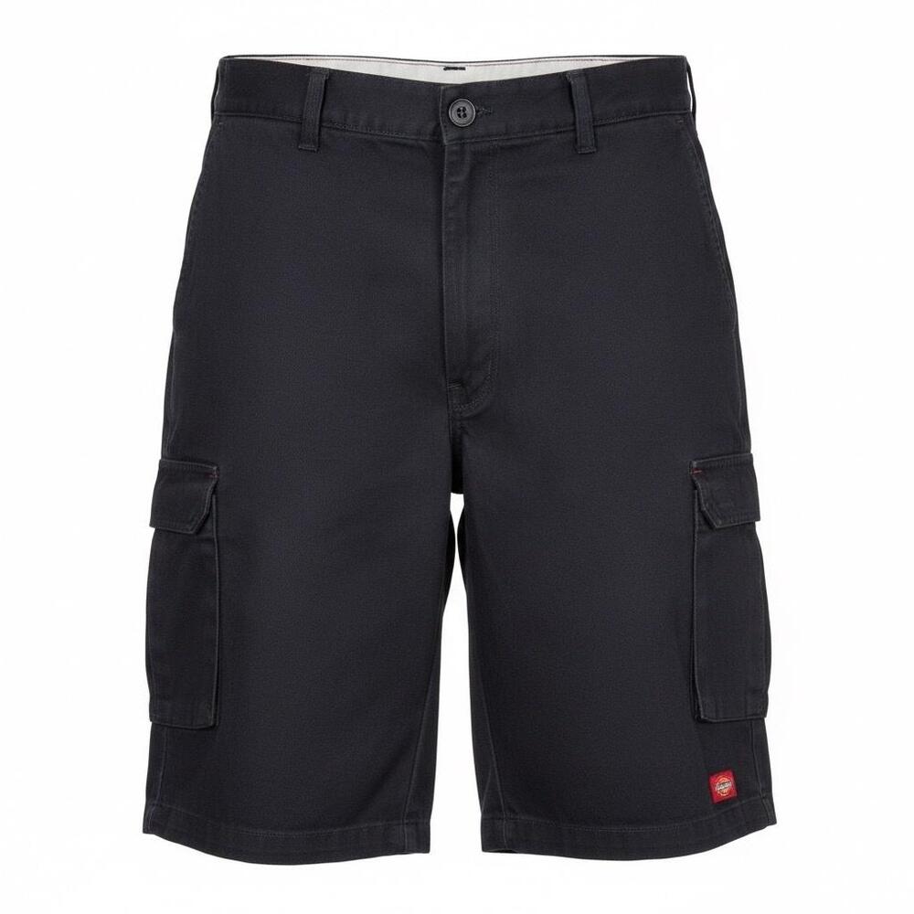 Dickies Shorts Mens 39 Black Cargo Relaxed Fit Canvas 12 Inseam Pockets Workwear